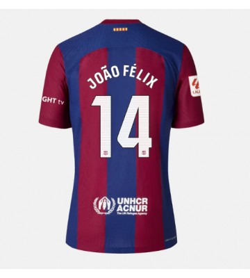 Barcelona Joao Felix #14 Hjemmebanetrøje Dame 2023-24 Kort ærmer